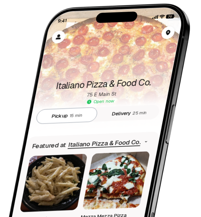 Italiano Pizza & Food Co. app preview